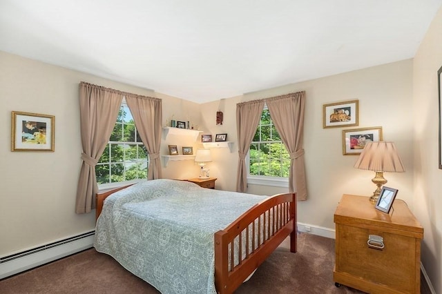 3 Tally Ho Dr, Hamilton, MA 01982 - bedroom with baseboard heating, carpet flooring, and multiple windows