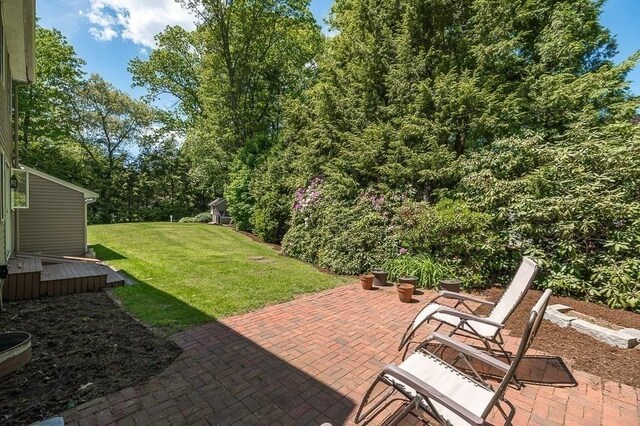 3 Tally Ho Dr, Hamilton, MA 01982 - view of patio featuring a deck