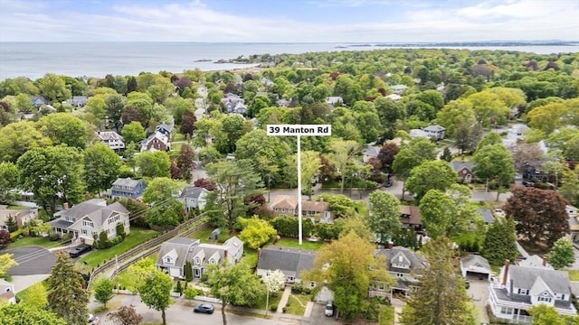 39 Manton Rd, Swampscott, MA 01907 - aerial perspective of suburban area featuring a large body of water