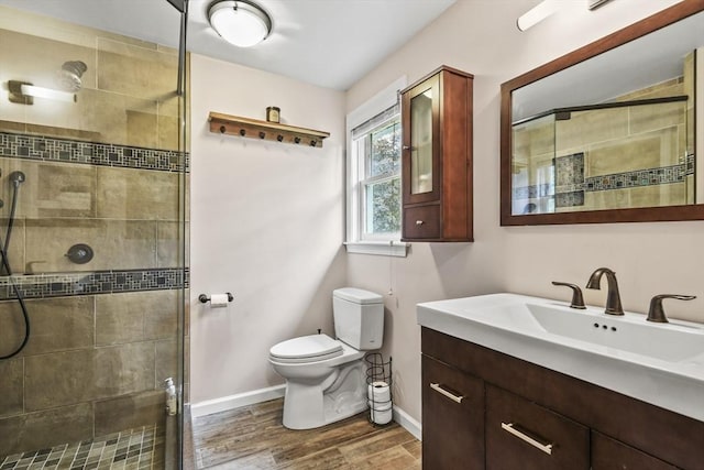 188 Munger Hill Rd, Westfield, MA 01085 - bathroom featuring a stall shower, toilet, and baseboards