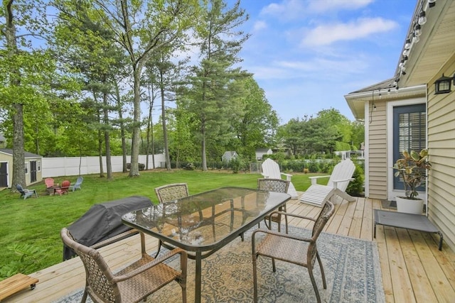 188 Munger Hill Rd, Westfield, MA 01085 - deck with outdoor dining space and view of scattered trees