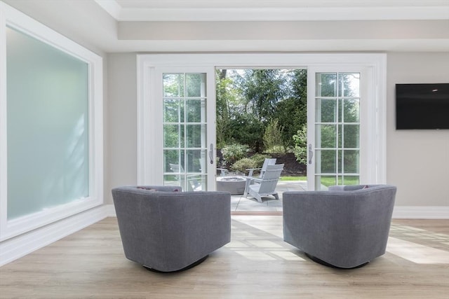 8 Hidden Rd, Weston, MA 02493 - sitting room featuring light wood-type flooring and baseboards