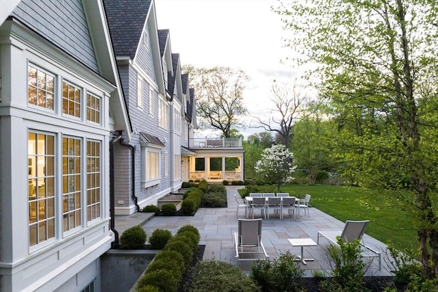 8 Hidden Rd, Weston, MA 02493 - view of patio featuring a balcony