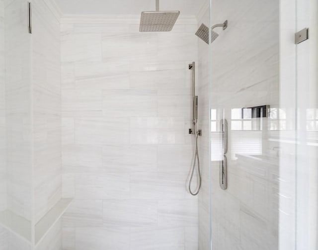 bathroom with walk in shower