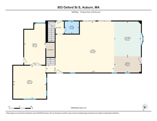 853 Oxford St S, Auburn, MA 01501 - home floor plan