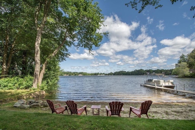 56 Carver St, Pembroke, MA 02359 - dock area featuring a water view
