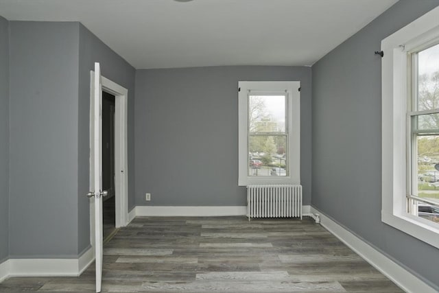 74 Everett St, Springfield, MA 01104 - unfurnished room with wood finished floors, baseboards, and radiator heating unit