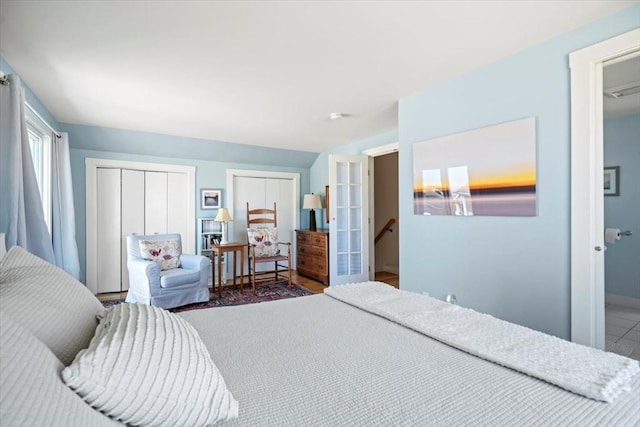 12 14th St, Newbury, MA 01951 - bedroom with baseboards and two closets