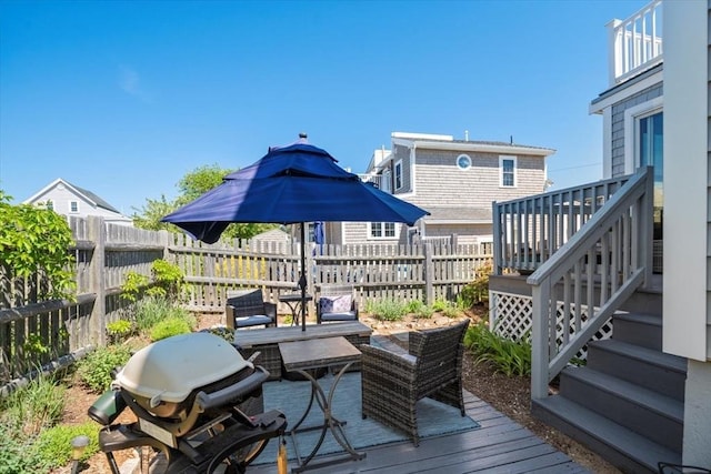 12 14th St, Newbury, MA 01951 - deck with a fenced backyard
