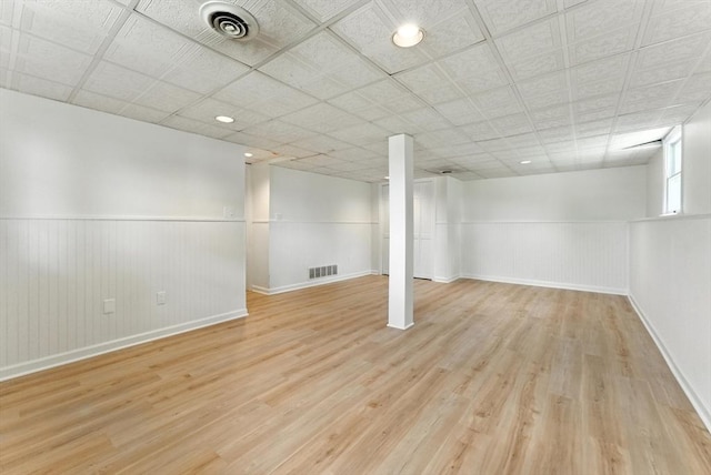 78 Saratoga Ave, Chicopee, MA 01013 - below grade area featuring light wood finished floors and wainscoting