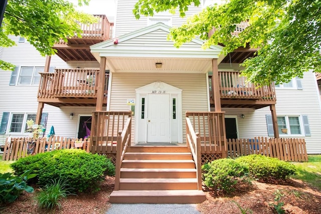 369 Aiken Ave Unit 15, Lowell, MA 01850 - view of exterior entry featuring a balcony