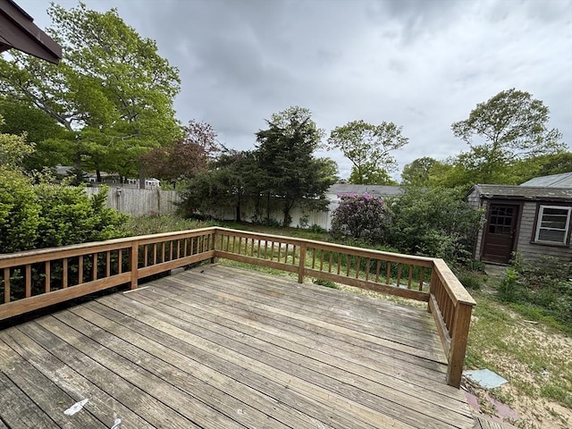15 Reid Ave, Yarmouth, MA 02673 - deck featuring a fenced backyard