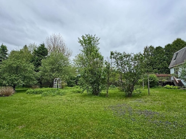 486 Turners Falls Rd, Montague, MA 01351 - view of yard featuring a wooden deck