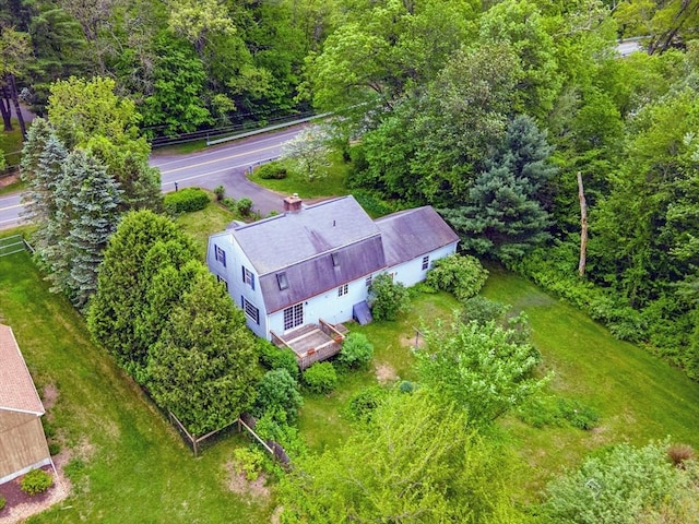 486 Turners Falls Rd, Montague, MA 01351 - aerial view of a heavily wooded area