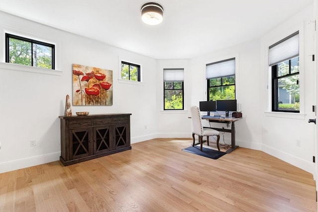 92 Cedar St, Lexington, MA 02421 - office with plenty of natural light and light wood finished floors
