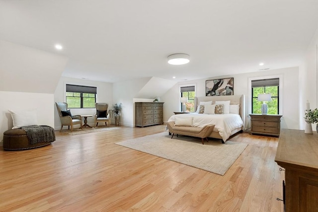 92 Cedar St, Lexington, MA 02421 - bedroom featuring light wood finished floors and recessed lighting