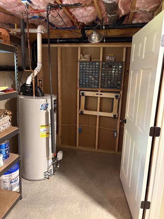 43 Caddyshack Dr, Chicopee, MA 01020 - utility room with water heater