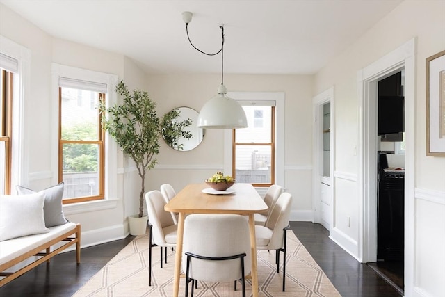36 Warwick St, Somerville, MA 02145 - dining area featuring dark wood finished floors