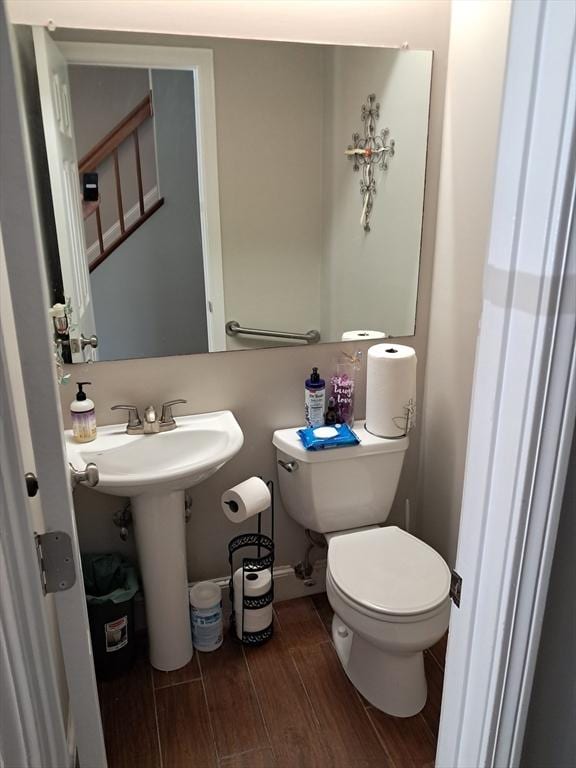 3901 Woodbridge Rd Unit 3901, Peabody, MA 01960 - bathroom featuring toilet and wood finished floors