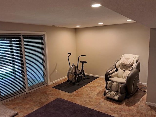 3901 Woodbridge Rd Unit 3901, Peabody, MA 01960 - exercise area with recessed lighting and baseboards
