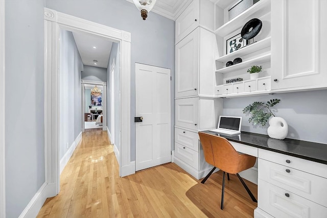 318 Commonwealth Ave Unit 3, Boston, MA 02115 - office space featuring built in desk and light wood-type flooring