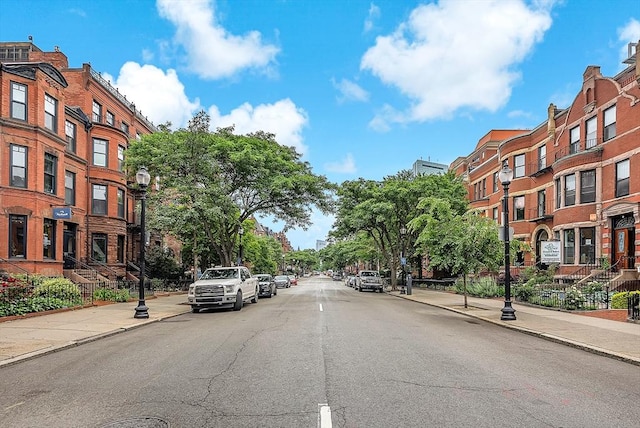 318 Commonwealth Ave Unit 3, Boston, MA 02115 - view of asphalt road with sidewalks, street lighting, and curbs