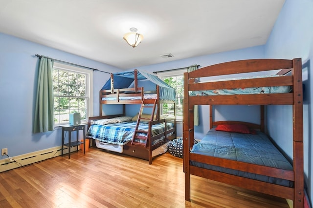 bedroom featuring hardwood / wood-style flooring