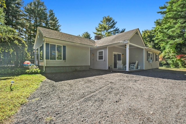 view of front of home