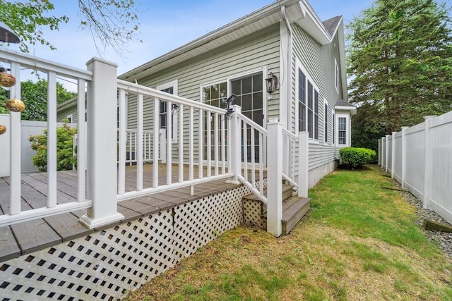 49 Camden St Unit 49, South Hadley, MA 01075 - view of side of home featuring a wooden deck