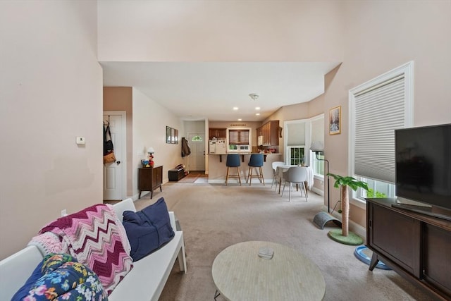 49 Camden St Unit 49, South Hadley, MA 01075 - living room with light carpet and baseboards
