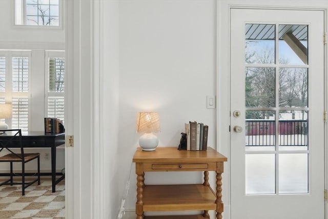 entryway featuring tile patterned floors