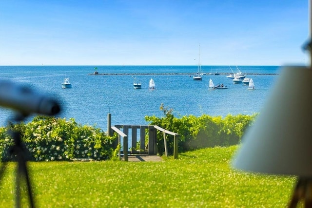 view of water feature