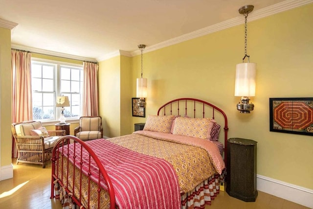 25 Lelands Path, Edgartown, MA 02539 - bedroom with crown molding, baseboards, and wood finished floors