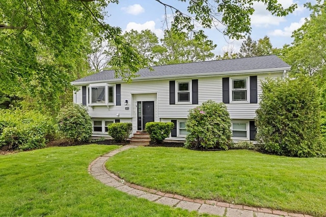 1420 Washington St, Braintree, MA 02184 - bi-level home with a front yard