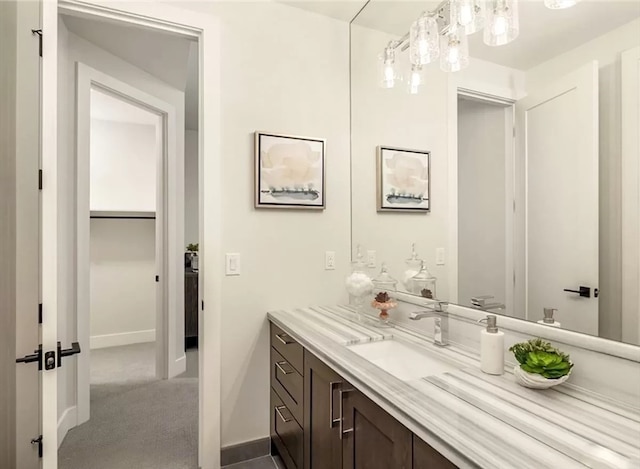 bathroom with vanity