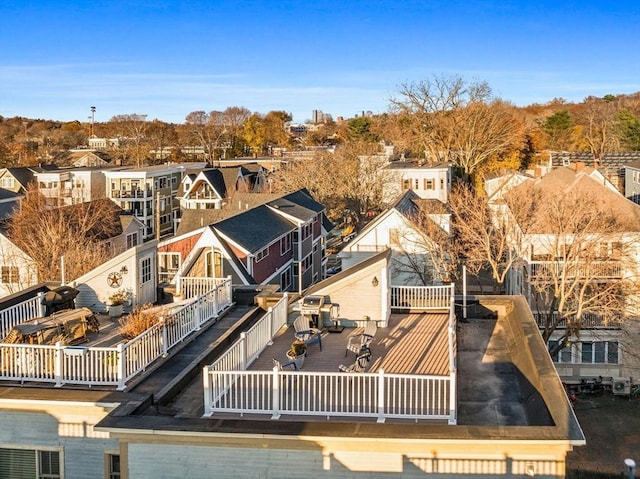 drone / aerial view featuring a residential view