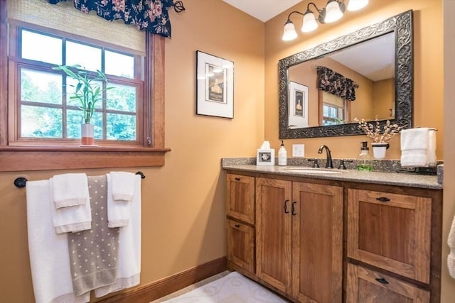 137 French King Hwy, Gill, MA 01354 - bathroom with vanity and baseboards
