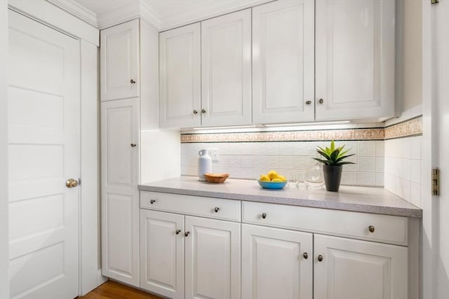 bar with tasteful backsplash