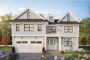 15 Glenland Rd, Brookline, MA 02467 - view of front of property with asphalt driveway and an attached garage