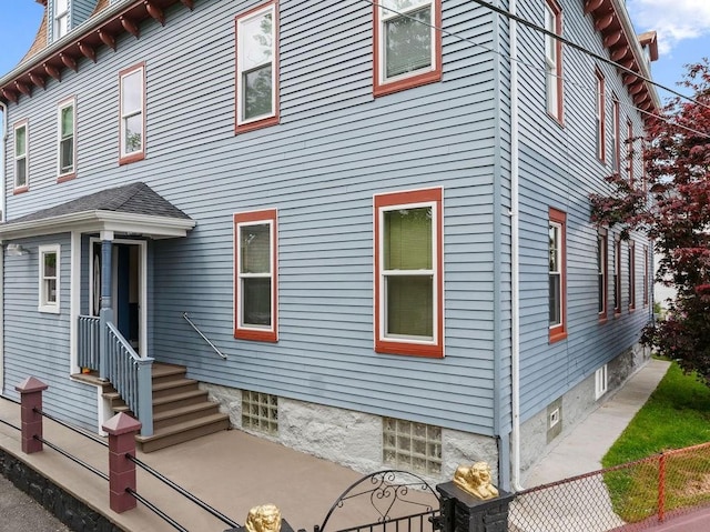 186 John St, Fall River, MA 02721 - back of house featuring entry steps