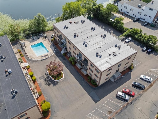 404 Broadway Unit 107, Lynn, MA 01904 - bird's eye view of a pool area