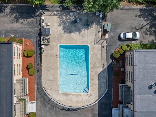 404 Broadway Unit 107, Lynn, MA 01904 - aerial view of a pool area