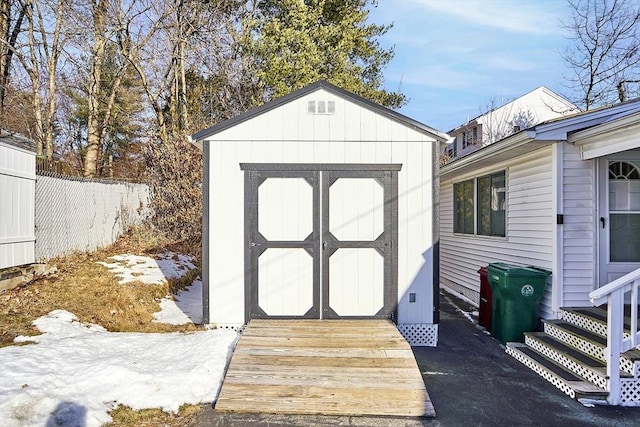 view of outbuilding