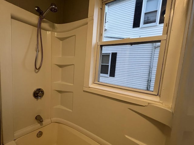 full bathroom featuring bathing tub / shower combination