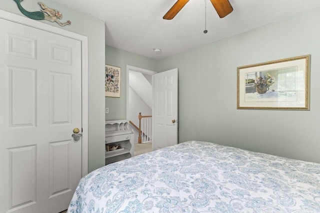 55 Williams St Unit 501, Taunton, MA 02780 - bedroom with a ceiling fan and carpet floors