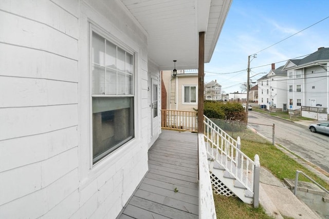 balcony with covered porch