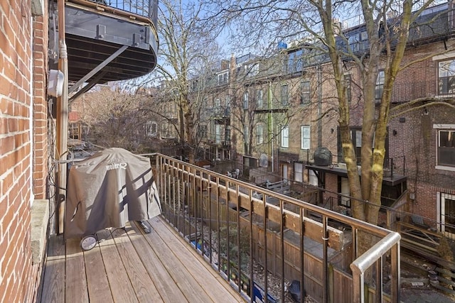 balcony featuring grilling area