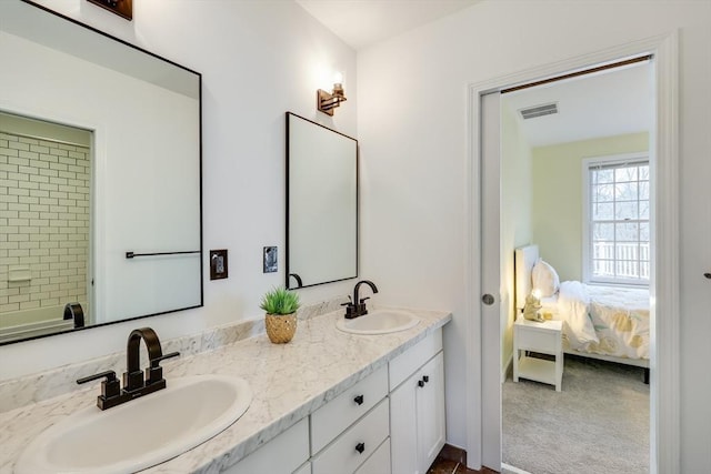 bathroom with vanity