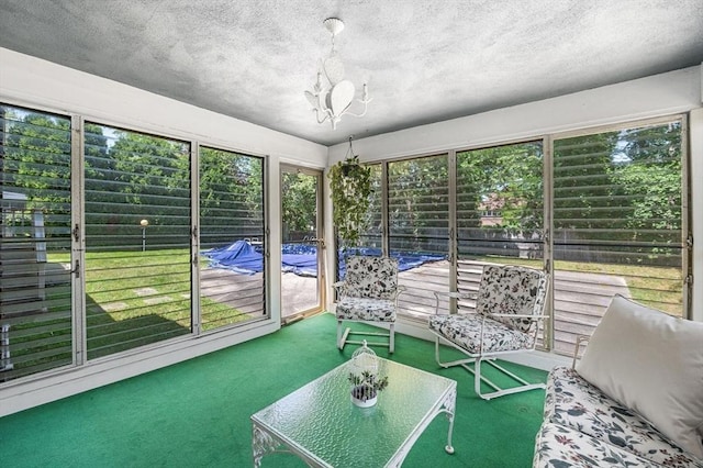24 Gerald Rd, Marblehead, MA 01945 - sunroom featuring a chandelier