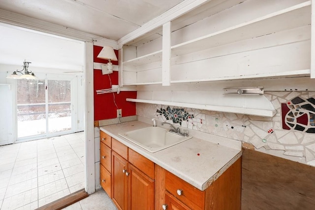 kitchen featuring sink